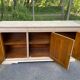 Louis Philippe rustic buffet vintage renovated in solid wood 185cm
