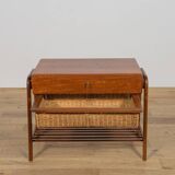 Table console en teck du milieu du siècle, Danemark, années 1970