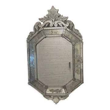 Venetian mirror with closed screen XX century