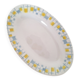 Yellow and blue dish from L'Amandinoise