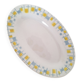Yellow and blue dish from L'Amandinoise