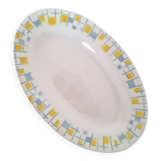 Yellow and blue dish from L'Amandinoise
