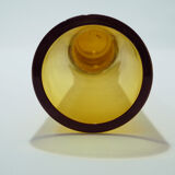 Vase en verre jaune scandinave