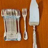 Christofle Chinon 12 cake forks and 1 pie server new condition