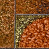 Scandinavian coffee table in rosewood and ceramic