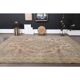1960s Persian Handmade Wool Cotton Orange Oversized Area Rug 294x379