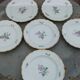 6 flat plates antique porcelain KPM Berlin