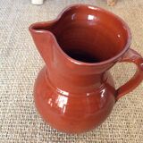 Glazed terracotta pitcher