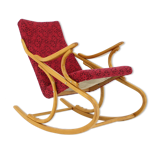 1970s Beech Rocking Chair by Ton, Czechoslovakia