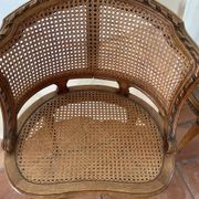 pair of Napoleon III Louis XVI style office chairs