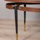 Table basse vintage en bois des années 60, design italien