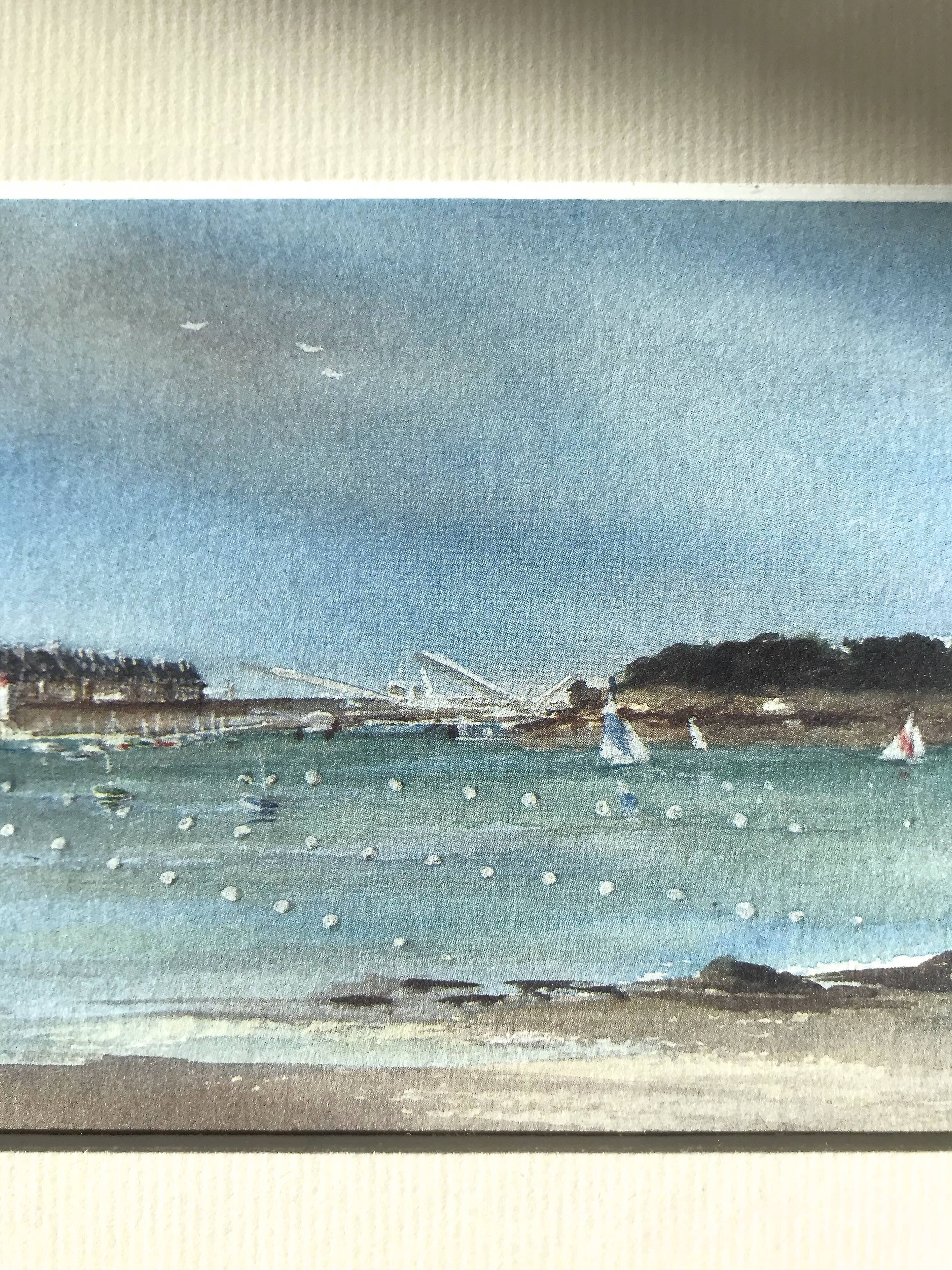 Aquarelle signée Alexandre Bonade, Saint-Malo
