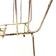 Vintage gold magazine rack, 1970