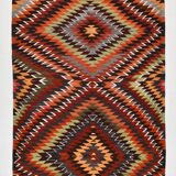 5x10 Madalion Design Turkish Kilim Rug,