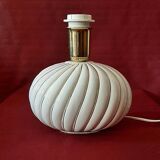 Mid Century Modern porcelain lamp with gold lines Italian design of the 1970s (two available)