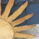 Miroir soleil en bois et stuc doré, années 50