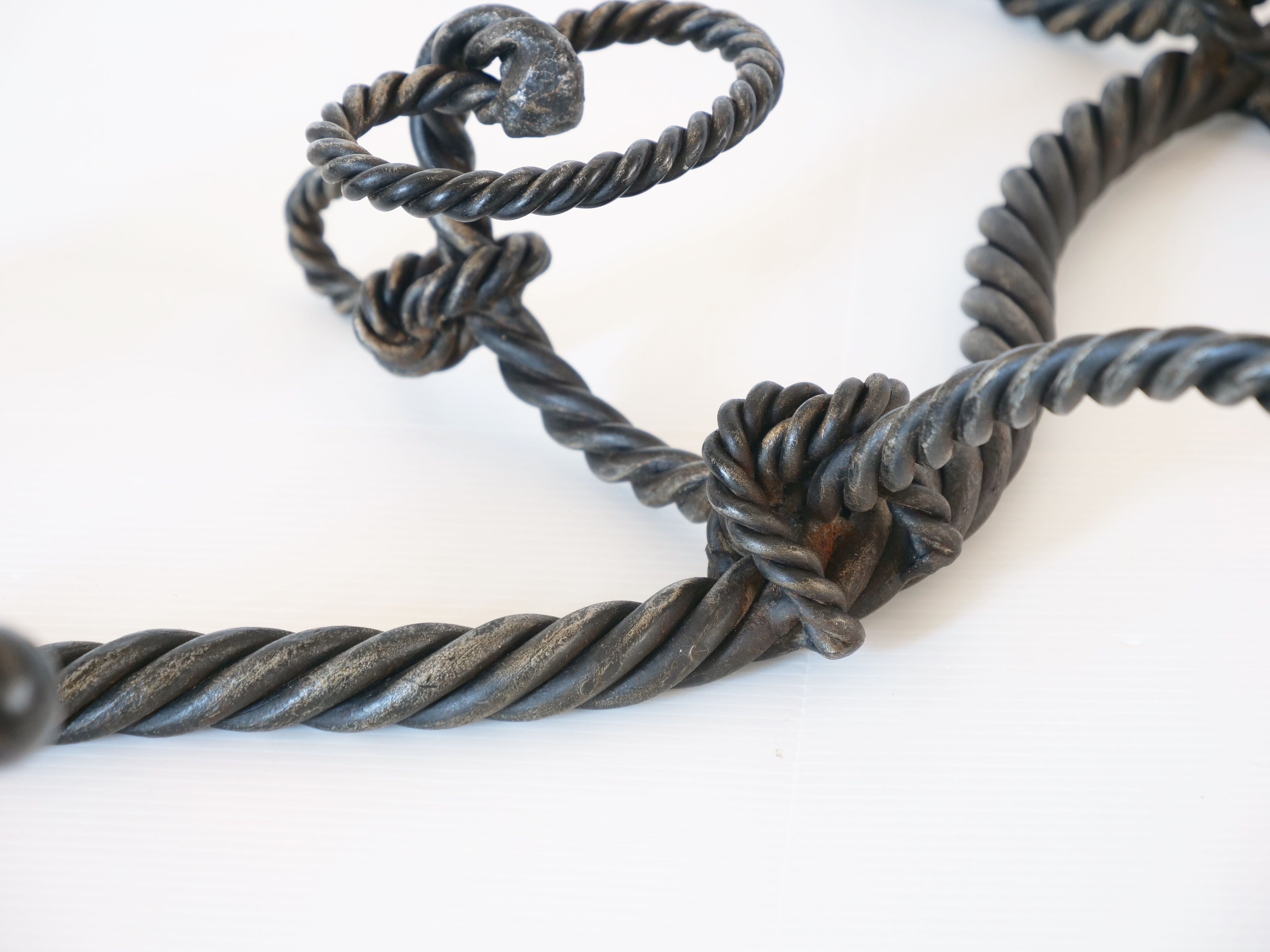 Marine decoration wrought iron coat rack