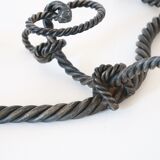 Marine decoration wrought iron coat rack