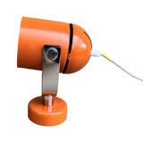 Orange space age wall lamp, designed by S. Indra, Czechoslovakia, 1970s.