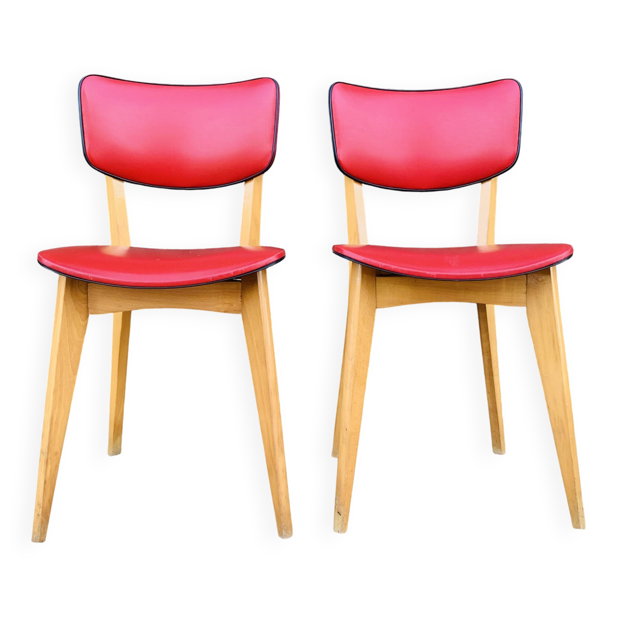 Pair of red chairs