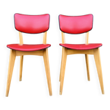 Pair of red chairs