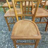 9 wooden bistro chairs, Luterma style