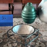 Mid-century modern silver-plated bowl / vide poche, PM Italy 1970s