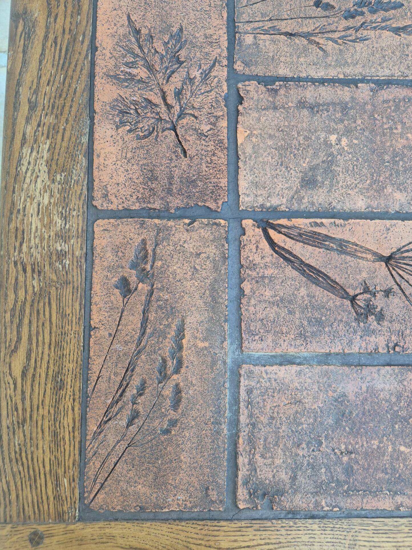 Coffee table signed P. Garnier