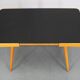 1960s Beech Coffee Table with Glass Top , Czechoslovakia