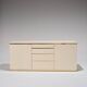 Lacquered Wood and Brass Sideboard, 1970s