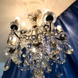 Crystal chandelier diamond cut 9 fires 1880