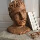 Vintage sculpted head to pose
