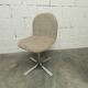 Swivel chair in chrome and clean, sturdy patterned fabric from the 1970s.