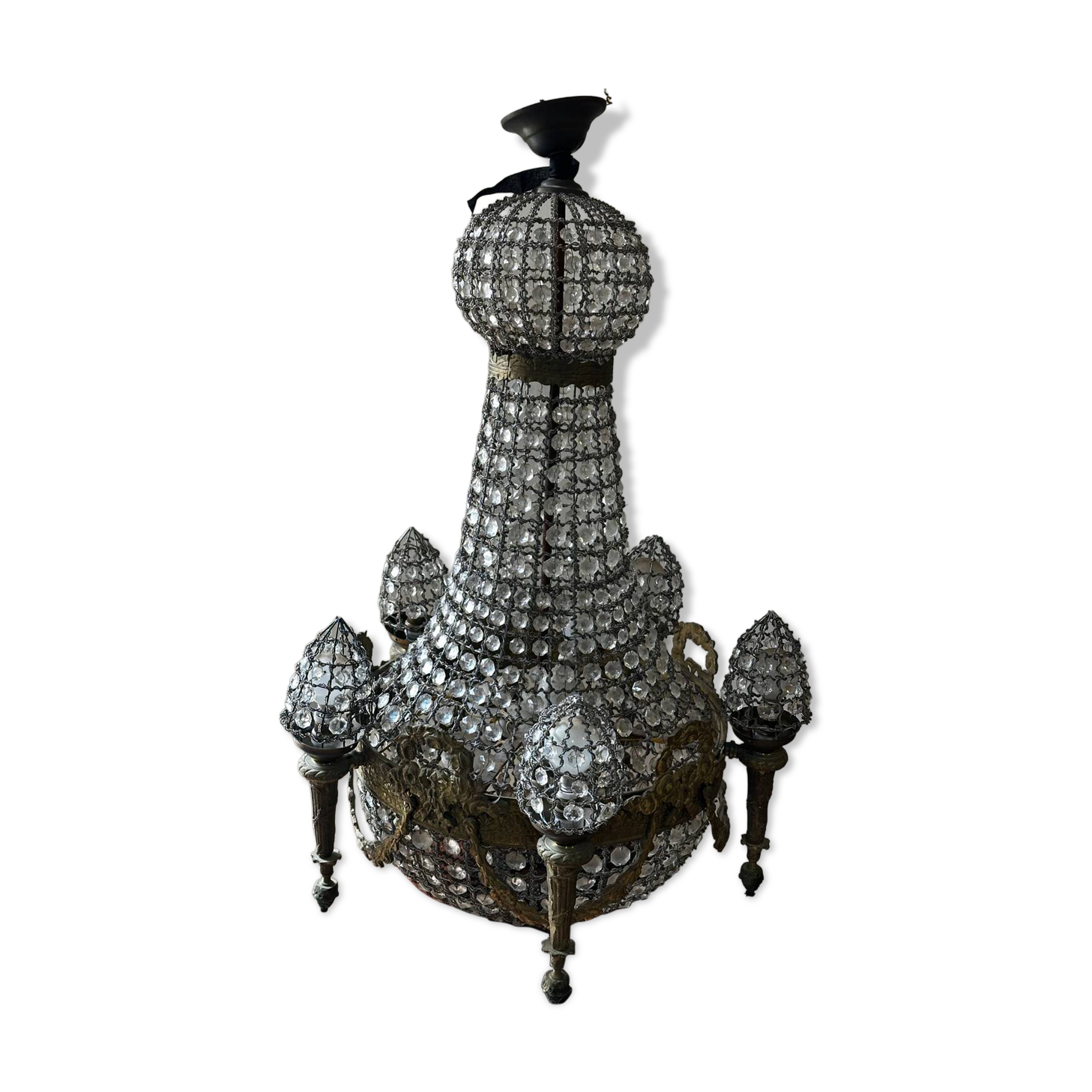 Chandelier Hot Air Balloon Style Louis XVI - 19th century