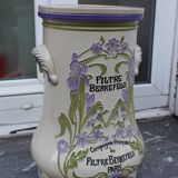 Fountain water filter art nouveau, porcelain