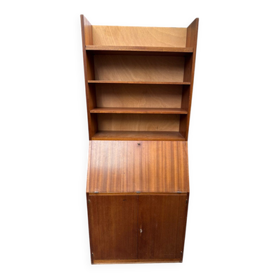 Secrétaire scandinave vintage en chêne 1950