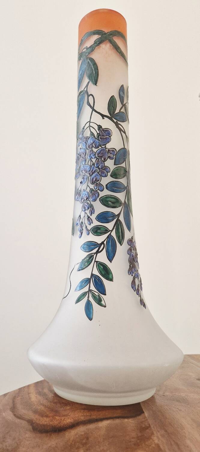 Art Deco vase signed Leune glassworks - Auguste Heiligenstein - 1920