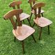 Set of 4 1960s Brutalist Style Bistro Chairs