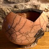 Raku heart ceramic