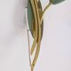 Set of 3 Vintage 1950s Wall Sconces in Floral Style, Italian Design