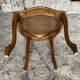 Antique chair louis xv style cherry wood + vintage caned seat