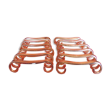 set of 12 silver-plated knife rests from the early 20th century with case