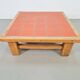 Brutalist Oak Coffee Table with Terracotta Tiles, 1950s
