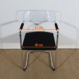 Office chair in chromed metal – xxth