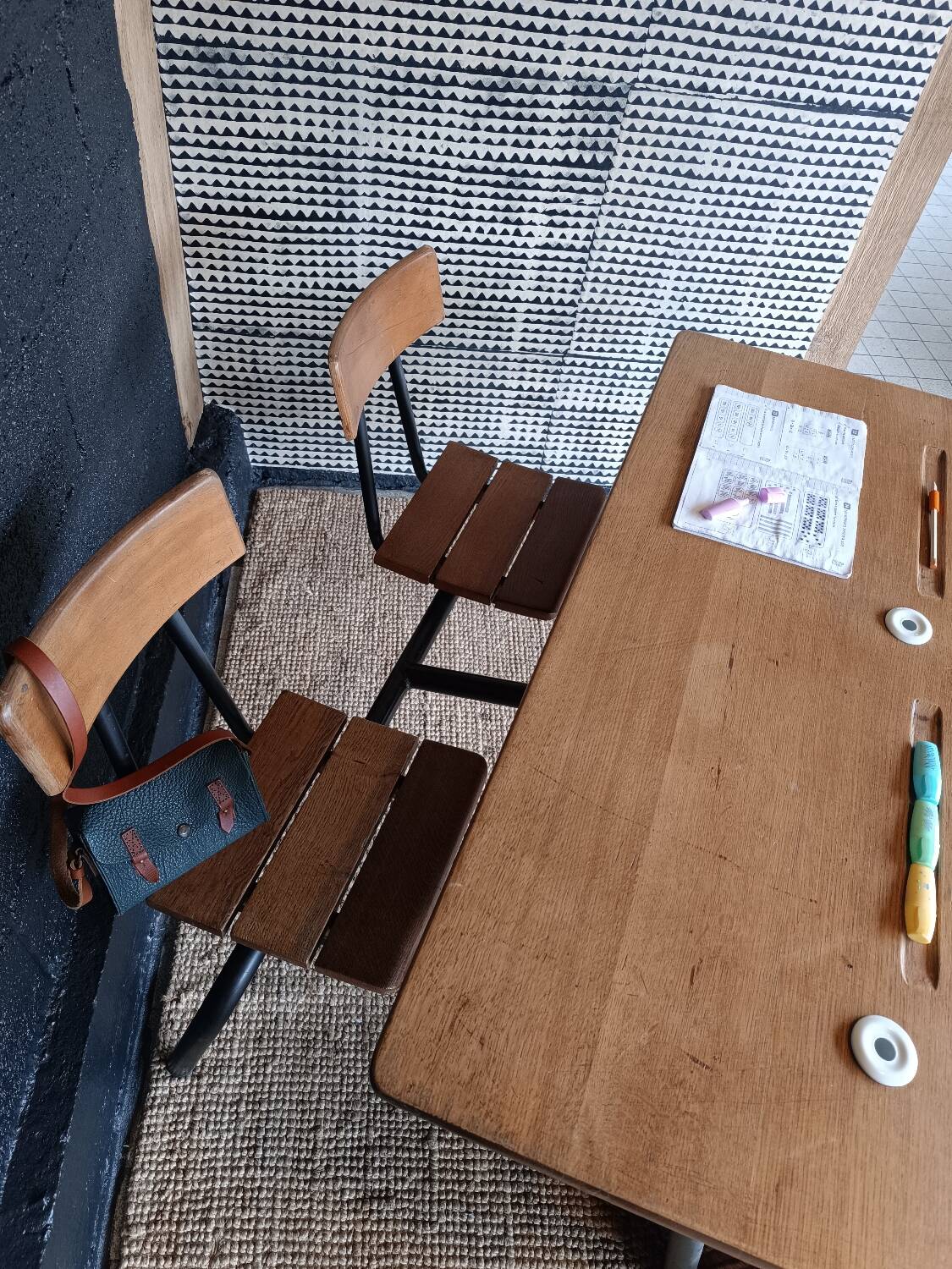 Former school desk