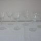 Lot B 6 glasses of chiseled crystal wine Height 15.5 cm Diameter edge sup. 8 cm
