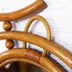 Old bike-shaped original mirror rattan 31x31cm