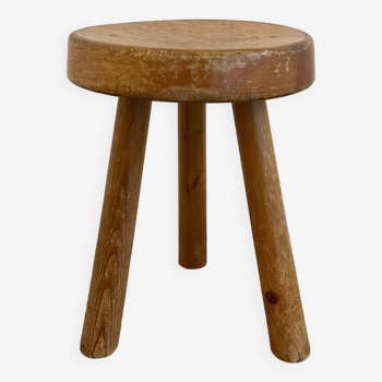 Stool called "Massue" Charlotte Perriand for 60s bows