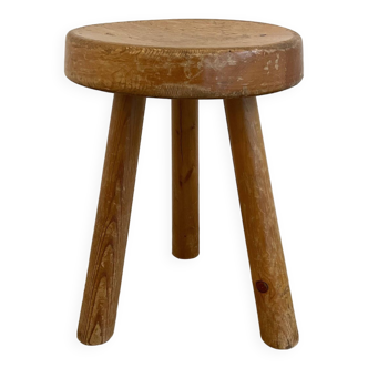 Stool called "Massue" Charlotte Perriand for 60s bows