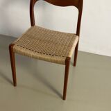 Set of 6 Moller chairs - model #71 (Design Niels O. Moller)